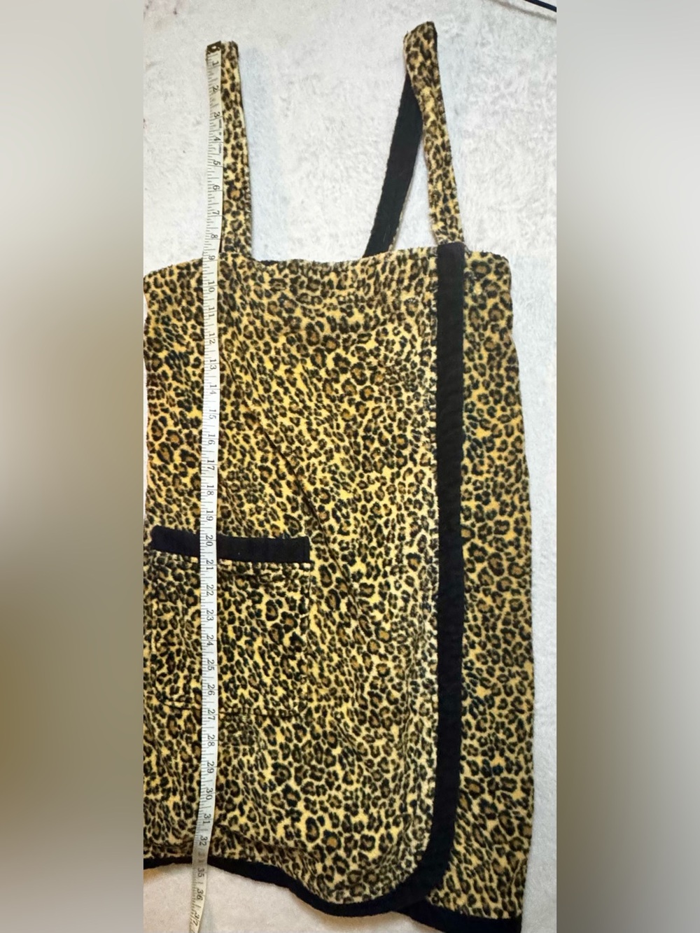Charter Club Small Leopard Beach Cover-up towel or Bathrobe - Picture 6 of 11